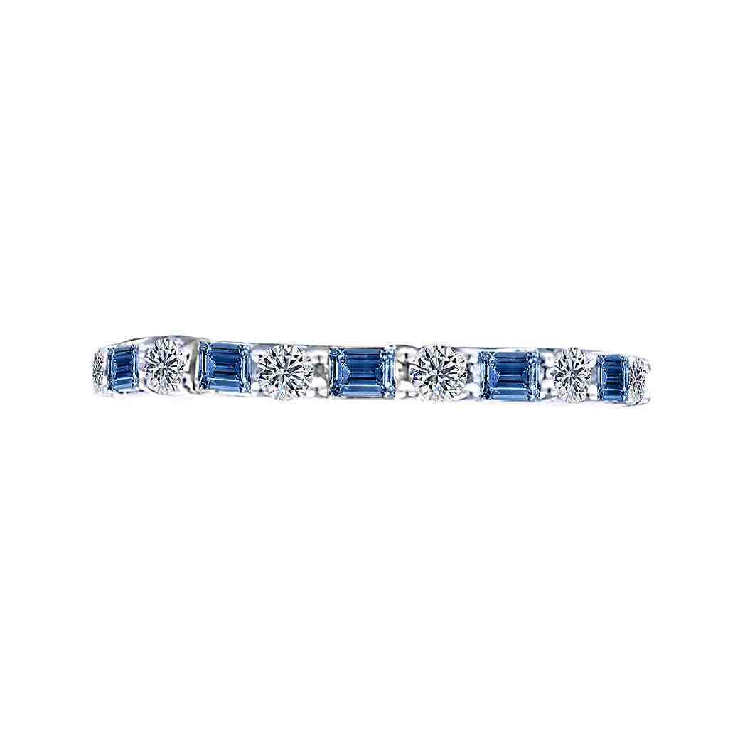 Eternity Band Blue Sappehire & White Diamond LR11027ABS